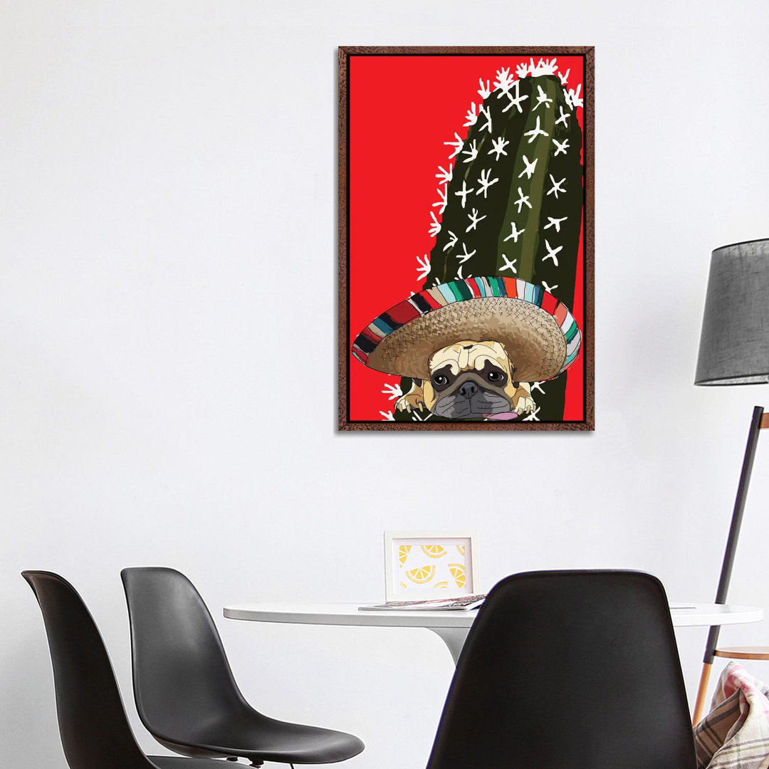 Cinco De Pug von Sketch And Paws - Gallery-Wrapped Canvas Giclée on Canvas