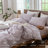 MooMee Striped Duvet Cover Set 100% Washed Cotton Linen Like Textured-117586338-118026350