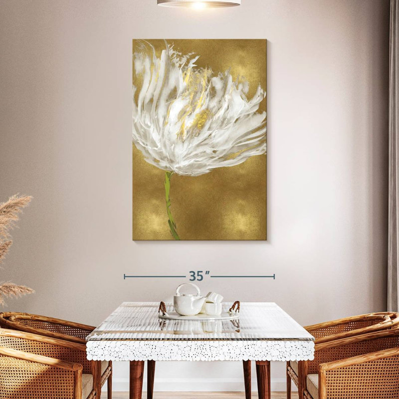 Avery Tulips On Gold I, 48" H x 32" W