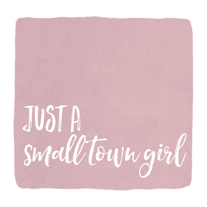 Small Town Girl - Wrapped Canvas Print, 30cm H x 30cm W x 3.8cm D