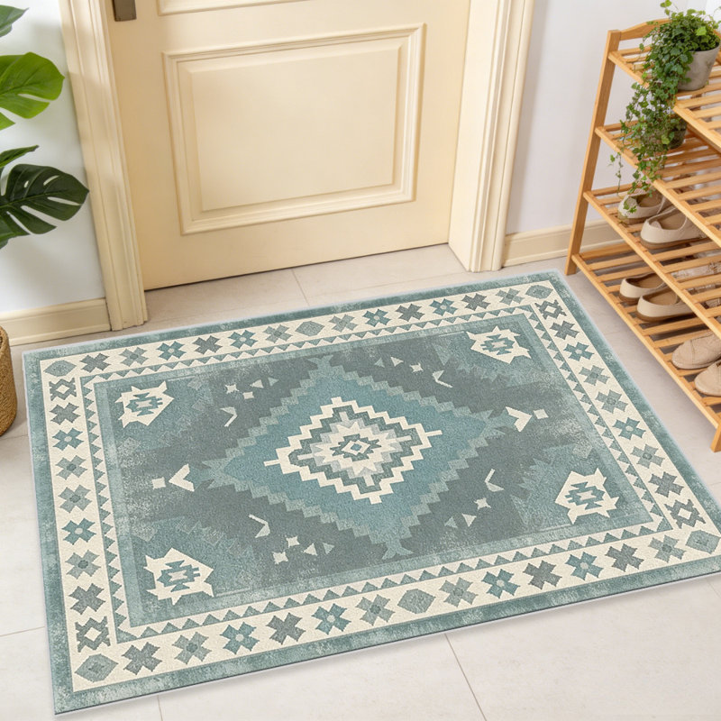 Sage carpet-easy to clean, machine-washable, soft and comfortable; suitable for door mats, kitchens, living rooms, bedrooms, corridors, and laundry areas. Easy to clean, durable carpet for home decoration.