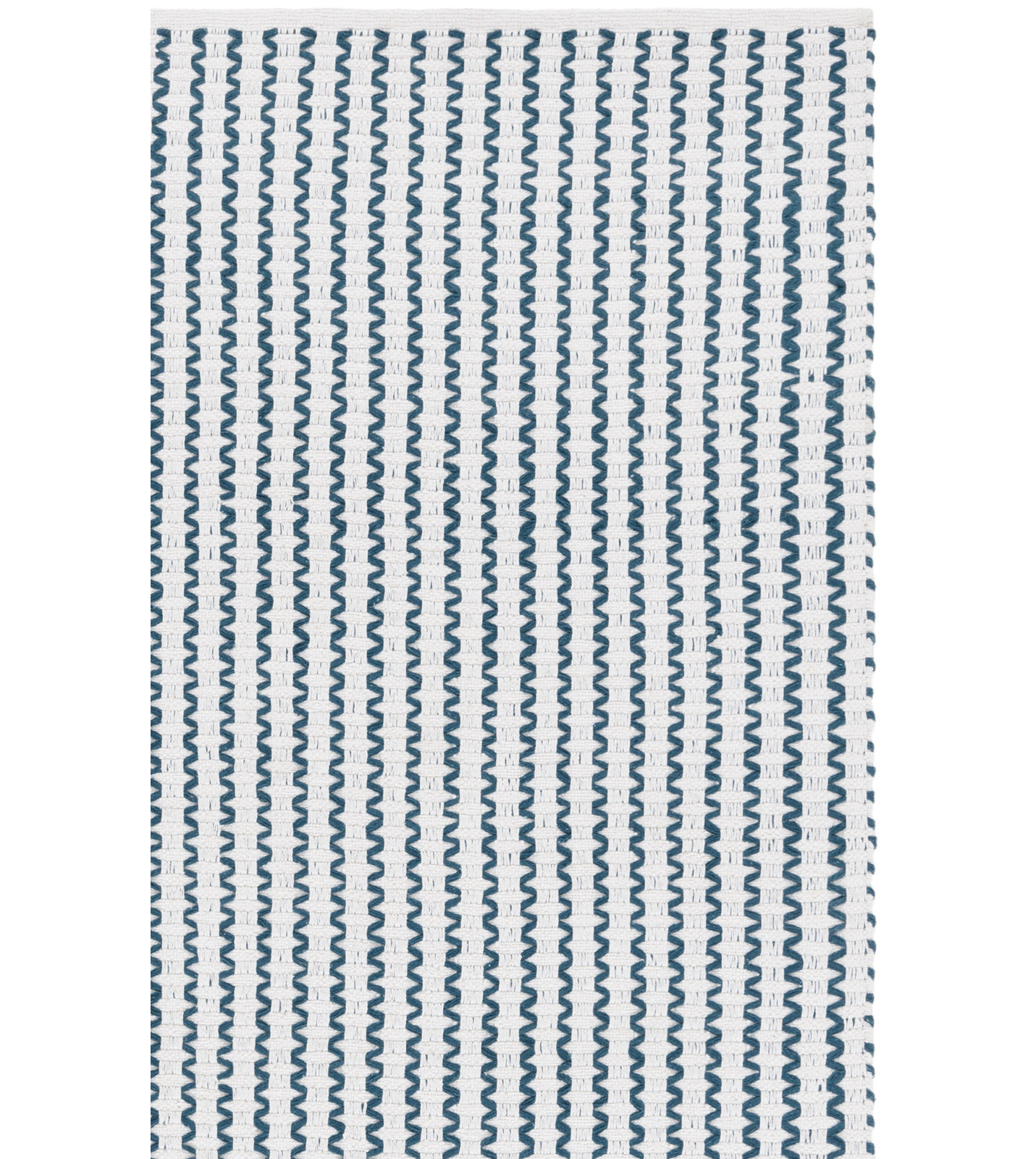 Hand-Woven Chevron Cotton Rug, Rectangle 9' x 12'