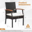 Chaise de patio avec coussin Aracia