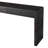 YDT Curved Farmhouse Console Table with Storage, Wooden Entryway Table with 2 Drawers, Distressed Black-413283738