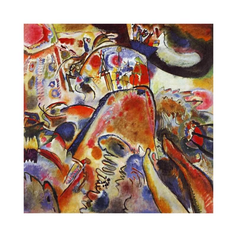 Small Pleasures by Wassily Kandinsky - Wrapped Canvas Painting, 93.98 cm H x 93.98 cm W x 1.91 cm D