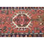 Tapis de couloir oriental tribal rouge à motif géométrique 3 x 12 One-of-a-Kind