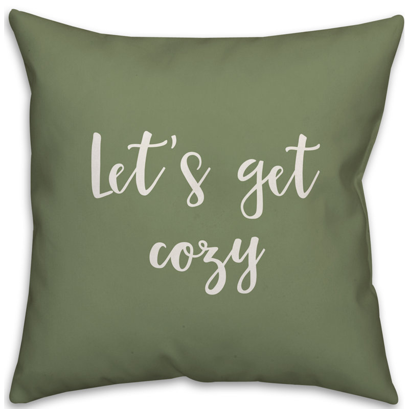 Reversible Throw Pillow, Green, Throw Pillow