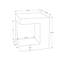 Table de chevet moderne de 25 po H-1418965256