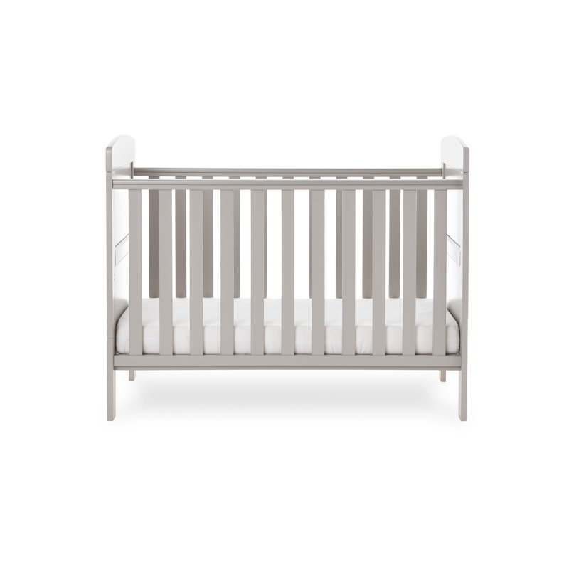 Grace Mini Cot Bed, Warm Grey