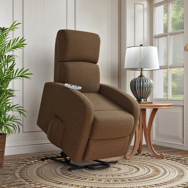 Fauteuil inclinable moderne, le fauteuil inclinable Sandy, Brun