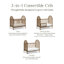Lit de bébé convertible 3-en-1 Alouette-114980041