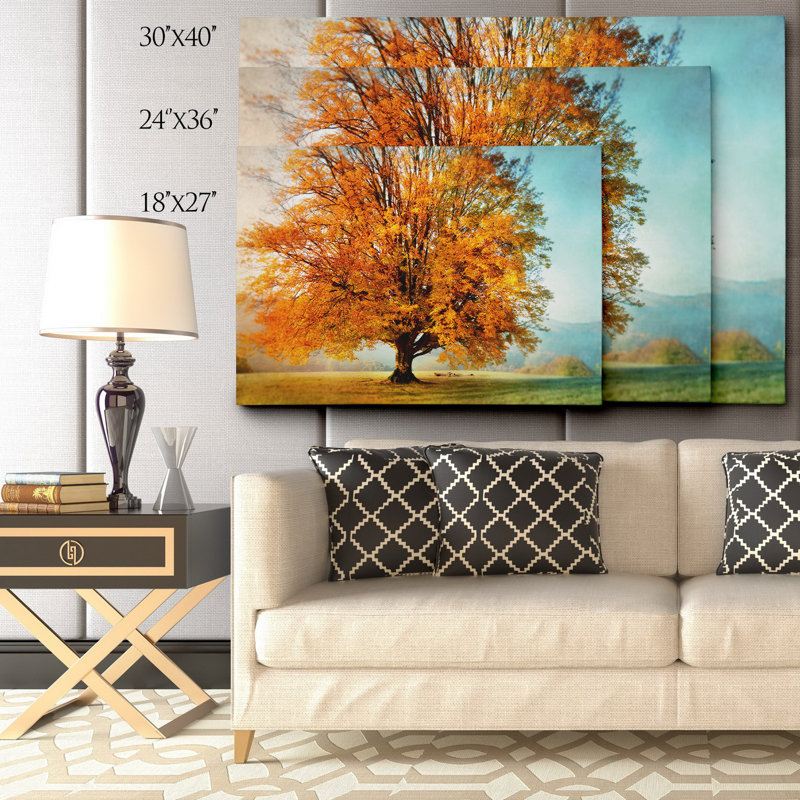 "Autumn's Passion" par Irene Weisz, reproduction de photo sur toile tendue, H 24 po x l 36 po x P 1,5 po