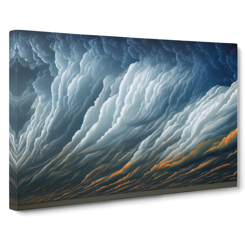 Painted Clouds - Wrapped Canvas Painting, 50cm H x 76cm W x 3cm D