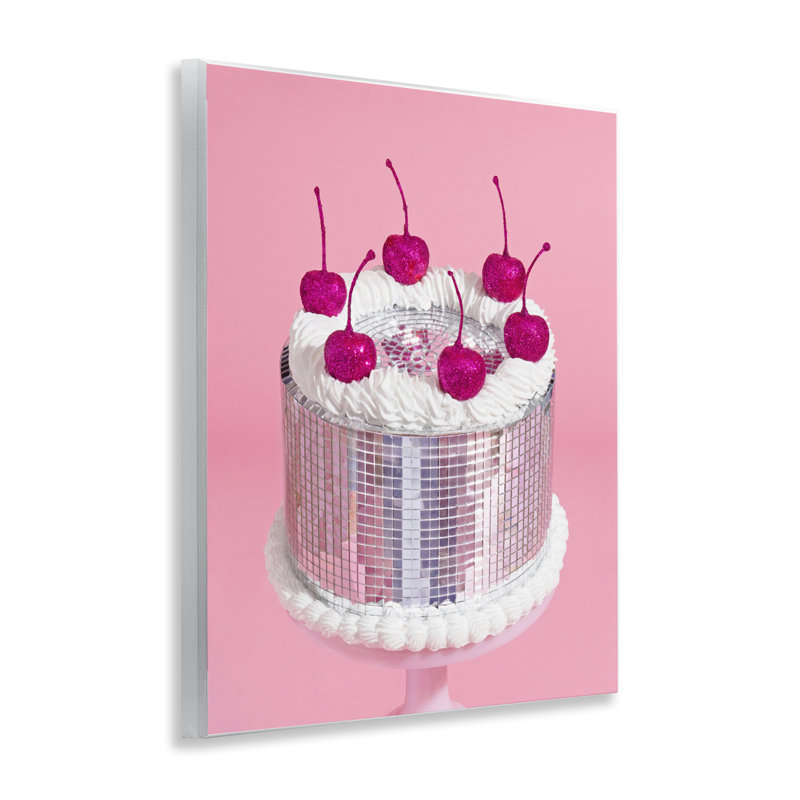 Art sur plaque à motif de gâteau disco par Lish Creative