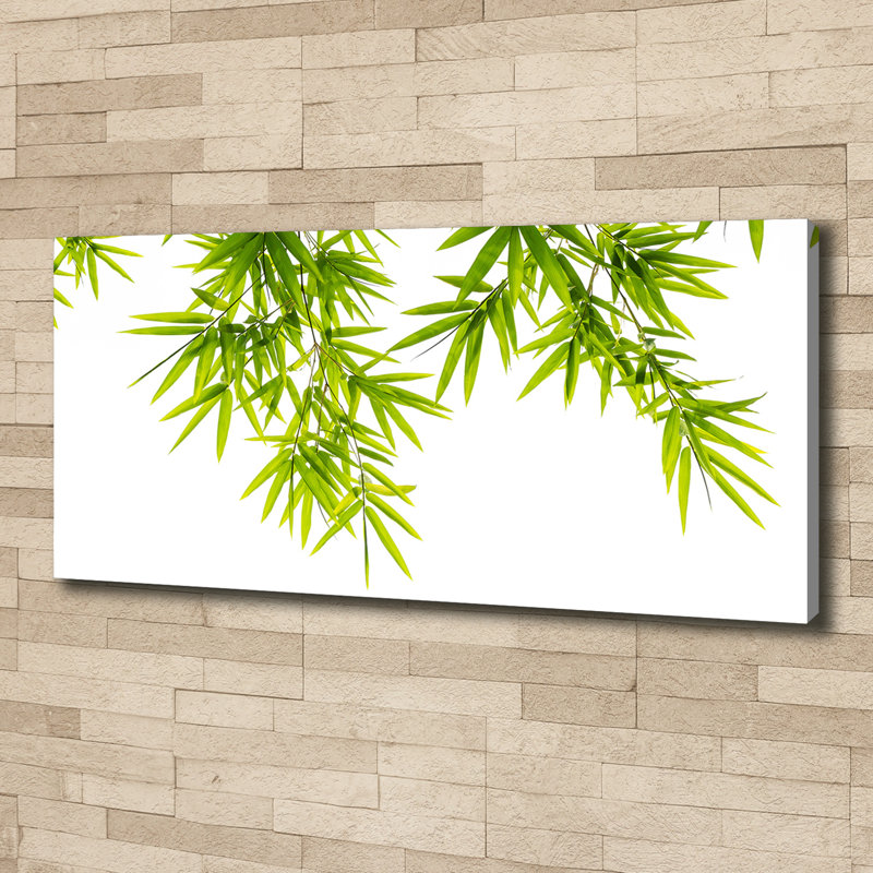 Bamboo Leaves - Wrapped Canvas Print