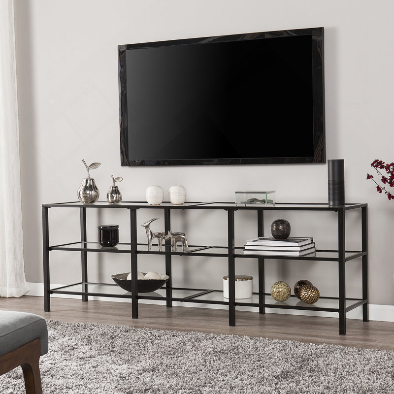 Meuble télé avec tablettes de rangement
