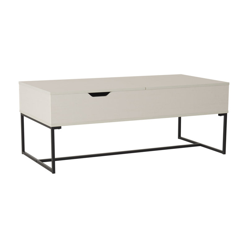 Table basse à plateau relevable avec rangement