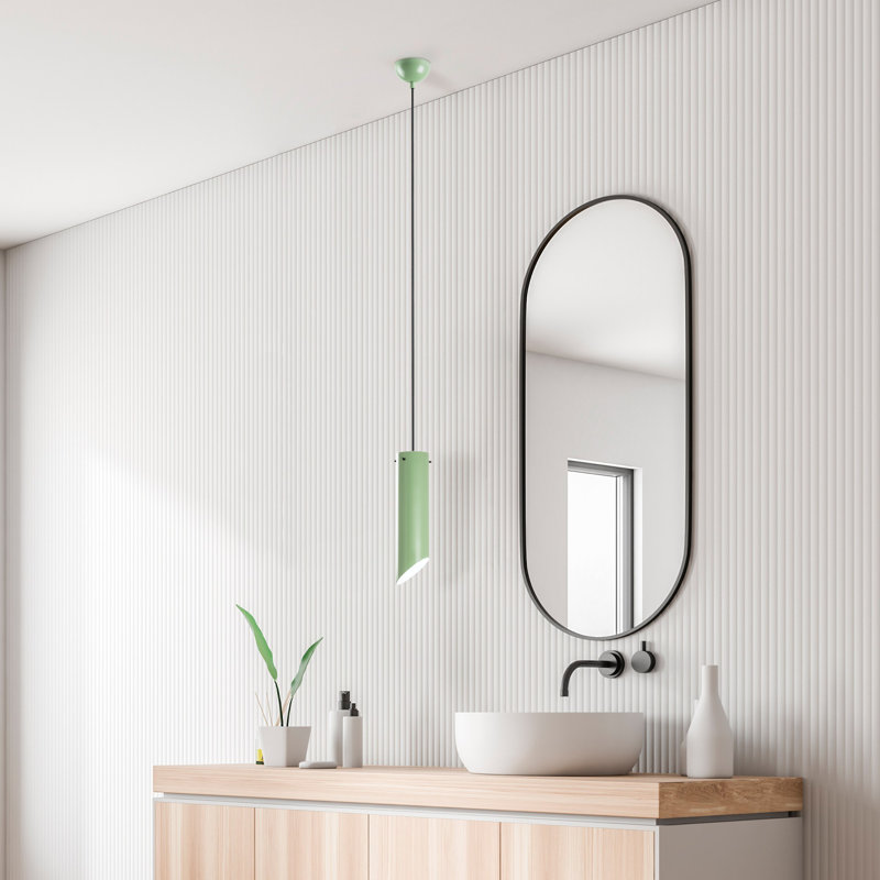 Elegant Mint Chandelier with Adjustable Height, Metal Body, Ø8 x 11 inches | Total Height: 14.6 to 45.7 inches | Base Plate Ø10 x 2.8 inches | Socket Type: 1 x E27 Max 40W | Perfect for Living Room, Dining, & Entryway Decor