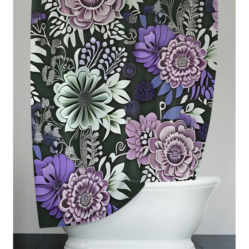 Rideau de douche Tyrel, H 72 po x l 70 po