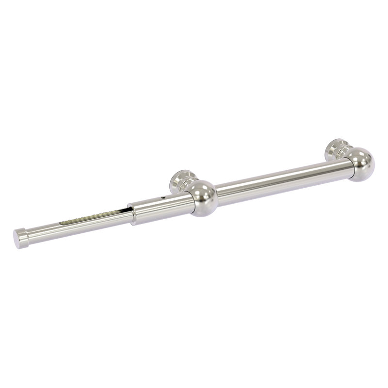 Tige de valet extensible de style traditionnel, Nickel satiné