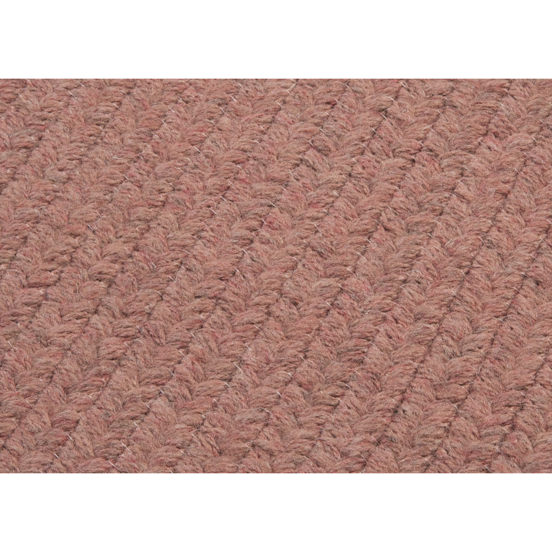 Tapis en laine tressé neutre Mcclary, Non inclus, Rectangle 2 pi x 4 pi