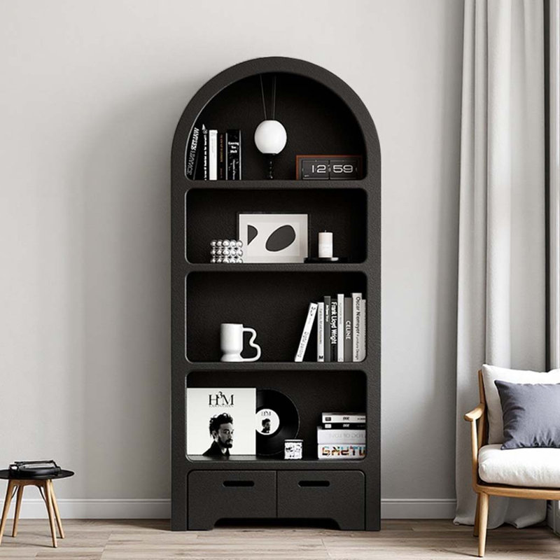 Bibliothèque à plusieurs niveaux, Noir, noir, noir, noir