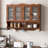 Retro Wall-Mounted Cabinet with Open Hook Rack