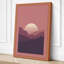 Mountains at Dusk Minimalist - Wrapped Canvas-1525501897-1525501898