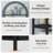 Set of 2 71" Tall Arched Bookshelf with Drawers, Black Industrial Bookcase Freestanding Display Shelving Unit with Sturdy Metal Frame, Geometric Book Shelf for Lving Room, Home Office