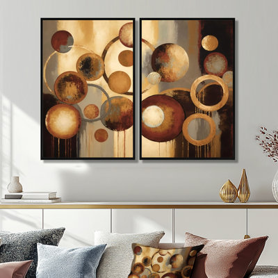 «Aged Barrel Universes III», reproduction d'art sur toile abstraite