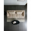Canapé modulaire moderne, 4 places, canapé en tissu d'ameublement en velours chenille pour petit salon