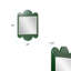 Miroir festonné laqué-727701676