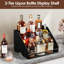 9 Bottle Wine Bottle Rack Black