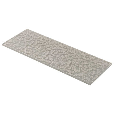 Sonya Flowers 6x16 Frosted Glass Tile