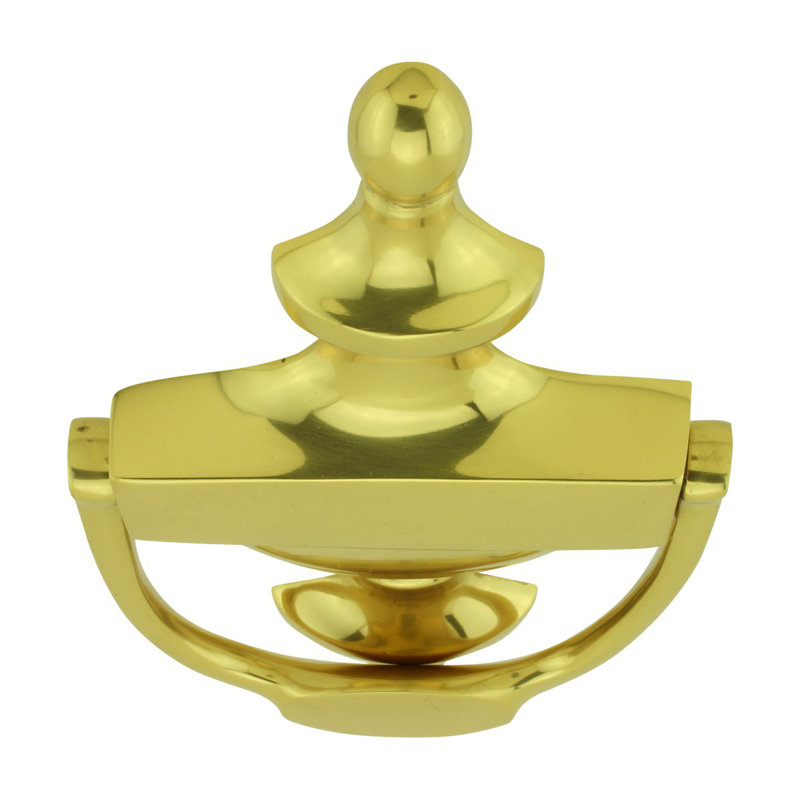 Heurtoir de porte de style traditionnel 8 "avec quincaillerie de fixation Renovator's, Laiton