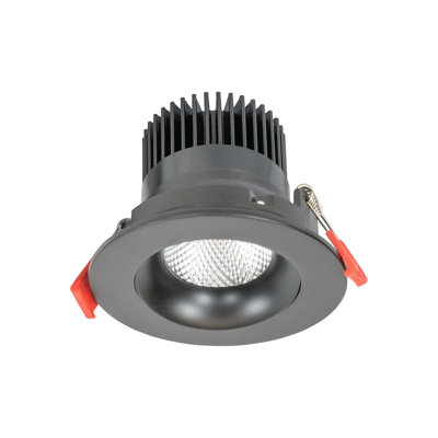 JESCO Downlight LED 3.5" Round Regressed Gimbal Recessed 12W 5CCT 90CRI WH