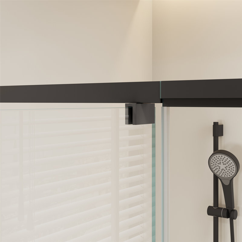 Porte de douche, porte de douche en verre trempé avec installation réversible