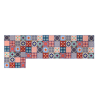Caliana Patchwork Synthetic Anti-Fatigue Non-Skid Kitchen Mat