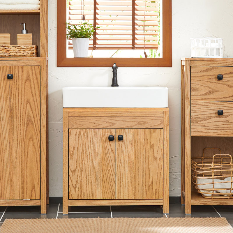 Dennes 60cm Single Bathroom Vanity Base Only in Natural