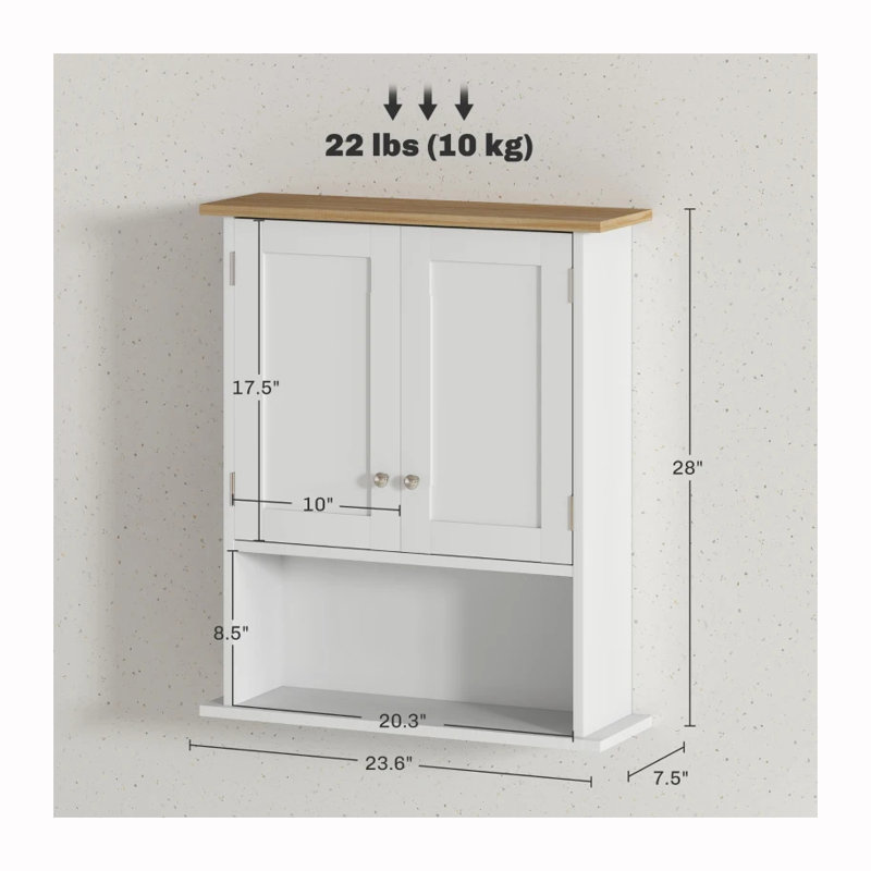 Armoire de rangement murale