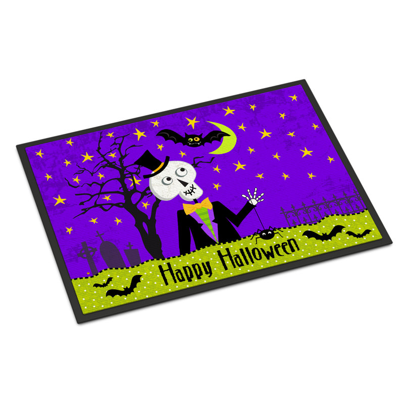 Paillasson Fanchet Happy Halloween, Rectangle 1 pi 6 po x 2 pi 3 po