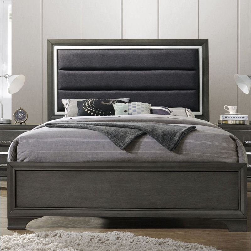 Lit tapissier standard Milvin, Grand