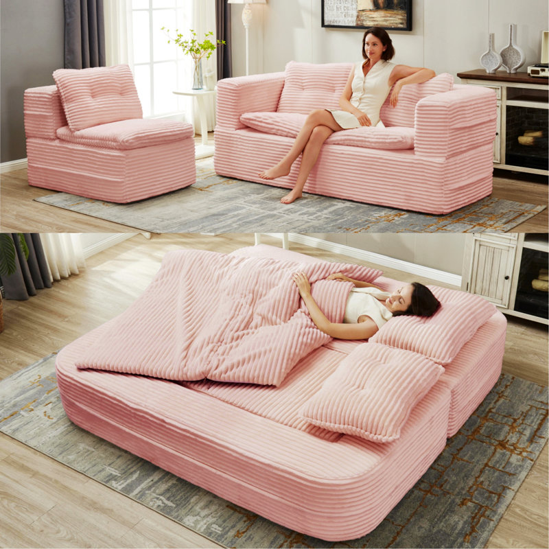 Contemporary Indoor Sofa, Multi Functional Sectional Sofa Bed