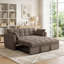 Canapé-lit pliable 2 en 1 en chenille de 165 cm avec dossier réglable et oreillers pour salon et chambre à coucher-1572616850