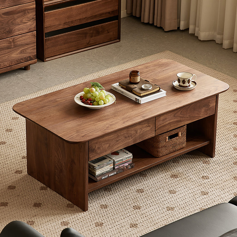 Double black walnut end table
