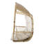 Charmante chaise suspendue d'intérieur pour l'extérieur avec coussin, style panier, 33,66 lb, 45,46 po de hauteur, 12 po de longueur de chaîne,