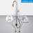 Pull Down Kitchen Faucet Pull Out Sprayer with Soap Dispenser