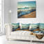 Oreiller vagues de plage pour le sable-123322734