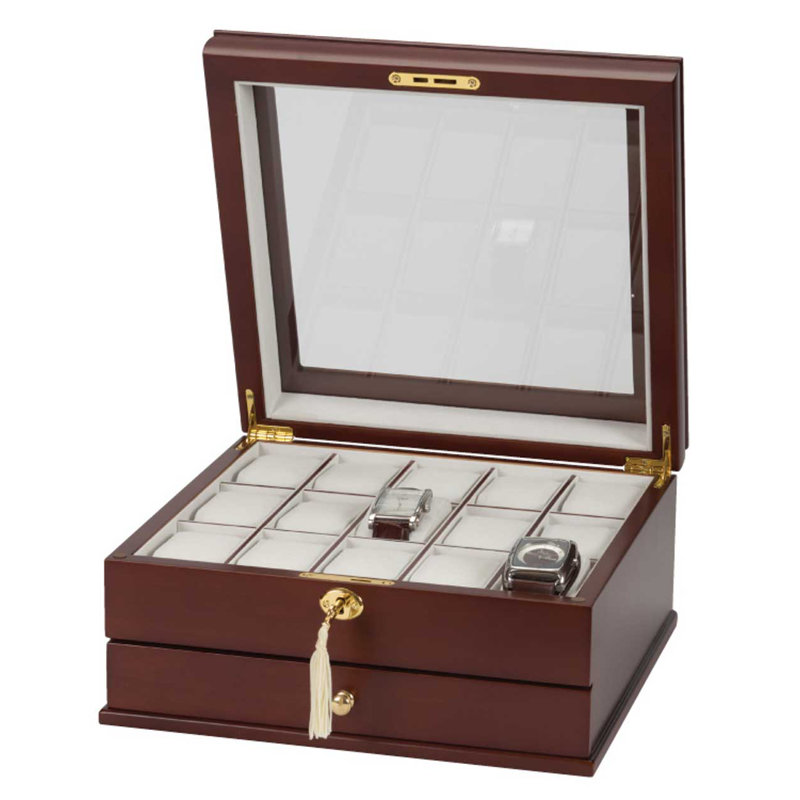 Wood Watch Box + Locking