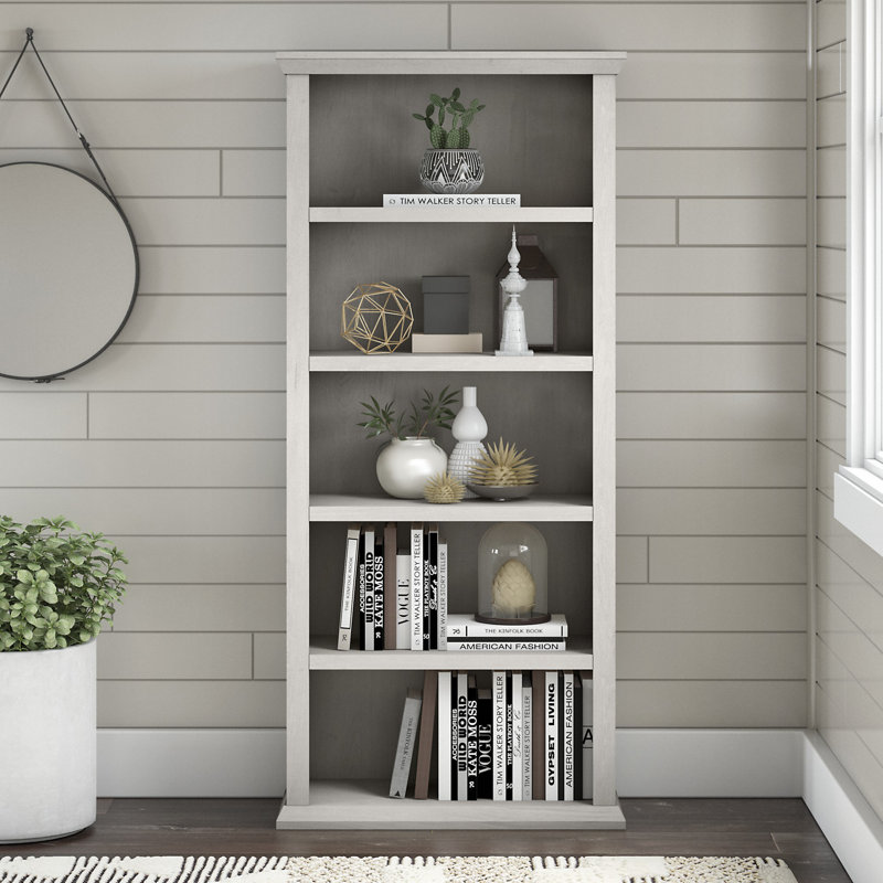 Bibliothèque standard H 67 po x l 30 po Maeghen, Chêne blanc lin